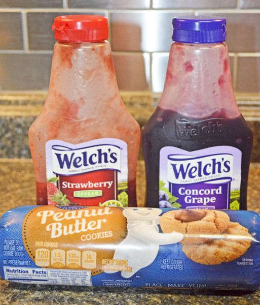 Peanut Butter and Jelly Cookie Cups 