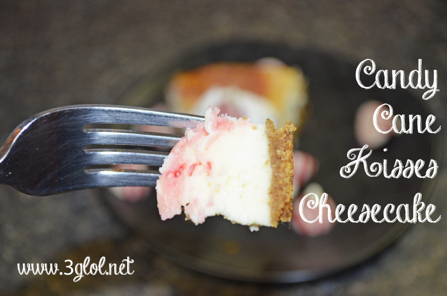 Candy Cane Kisses Cheesecake 